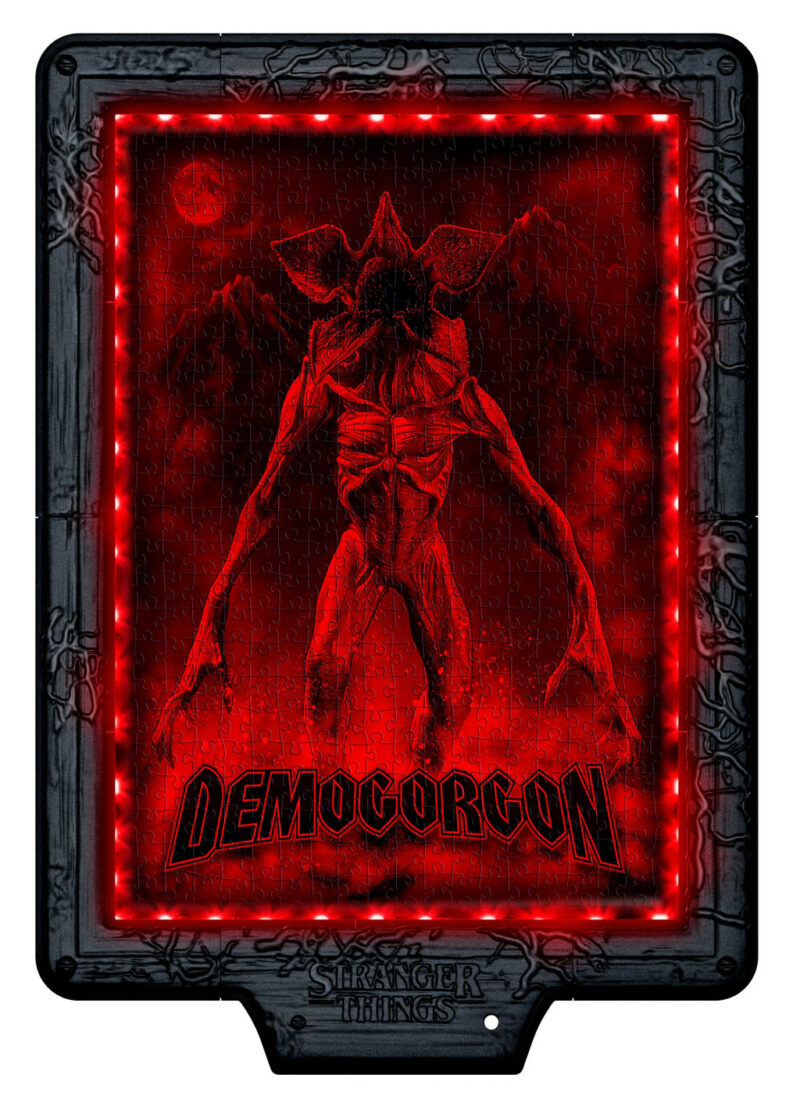 Stranger Things The Demogorgon Puzzle 520 Τεμαχίων με Φωτιζόμενη Κορνίζα LED Clementoni 5893903