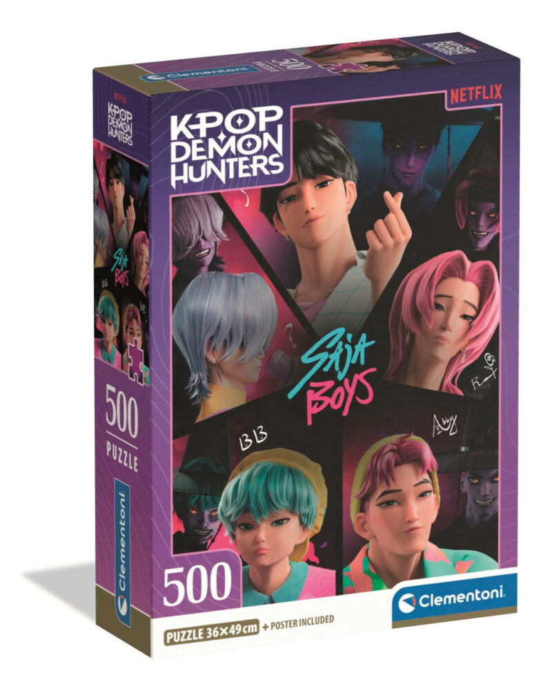 K-pop Demon Hunters Saja Boys Puzzle σε Συμπαγή Συσκευασία 500 Τεμαχίων Clementoni 5895777
