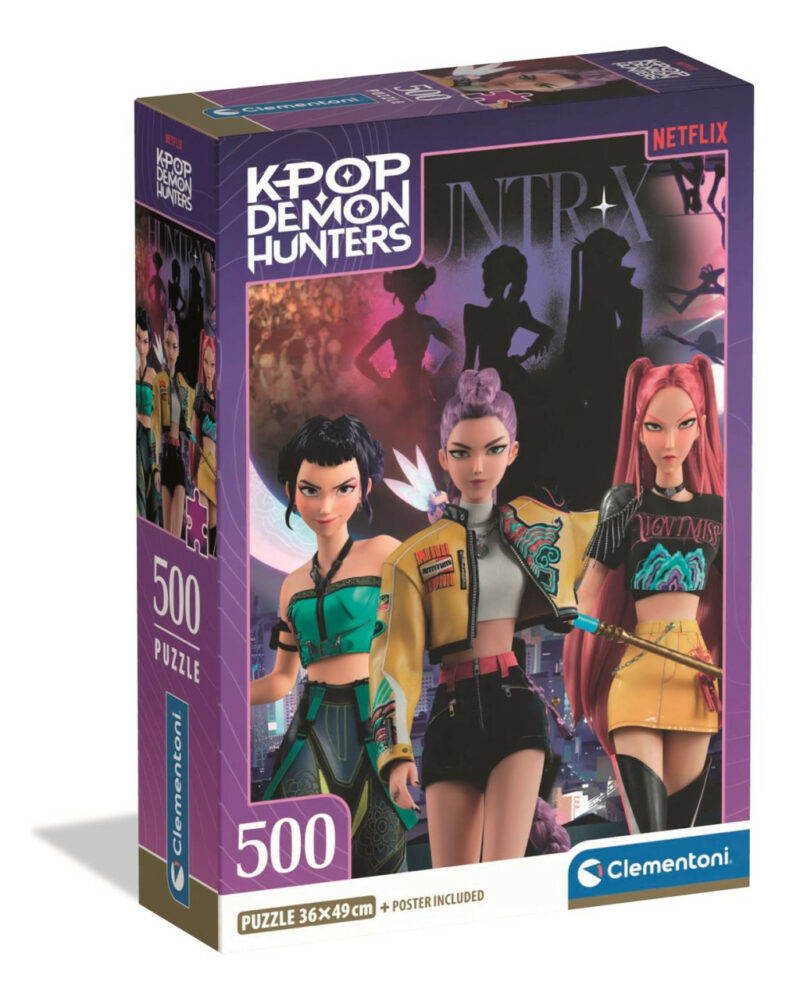K-pop Demon Hunters Night Pulse Puzzle σε Συμπαγή Συσκευασία 500 Τεμαχίων Clementoni 5895774