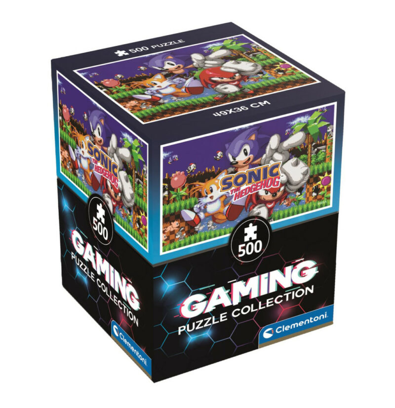 Sonic the Hedgehog 64 Bit Puzzle σε Κυβική Συσκευασία 500 Τεμαχίων Clementoni 5894790