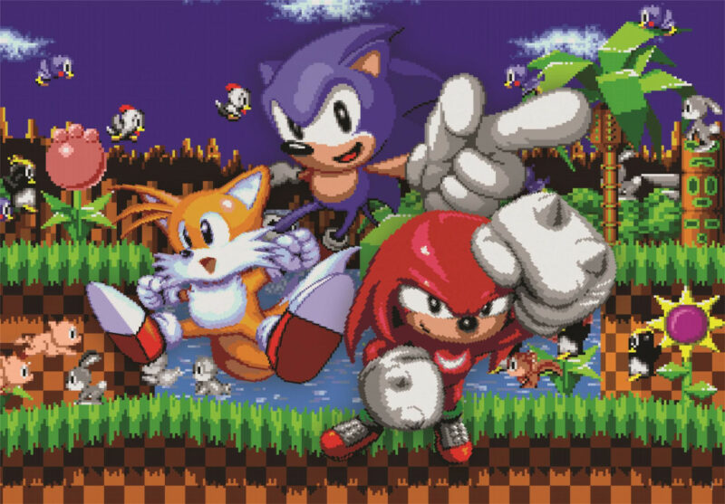 Sonic the Hedgehog 64 Bit Puzzle σε Κυβική Συσκευασία 500 Τεμαχίων Clementoni 5894791