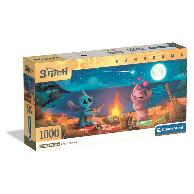 Disney Lilo and Stitch Πανοραμικό Puzzle σε Συμπαγή Συσκευασία 1.000 Τεμαχίων Clementoni 5893466