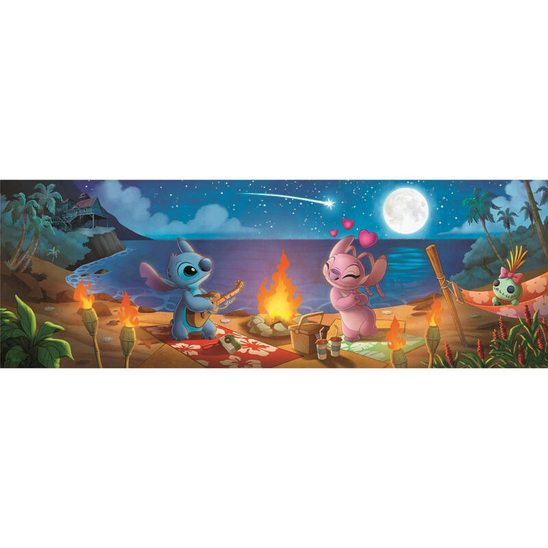 Disney Lilo and Stitch Πανοραμικό Puzzle σε Συμπαγή Συσκευασία 1.000 Τεμαχίων Clementoni 5893467