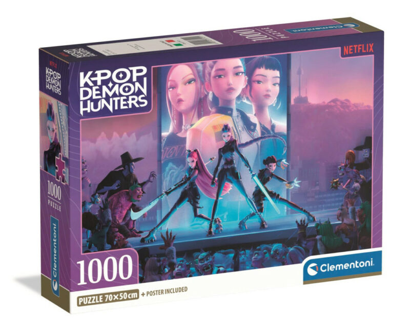 K-pop Demon Hunters Stage Warriors Puzzle σε Συμπαγή Συσκευασία 1.000 Τεμαχίων Clementoni 5895780