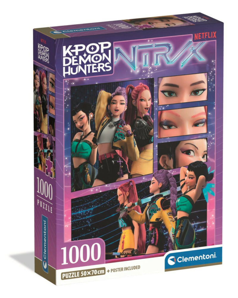 K-pop Demon Hunters Cosmic Puzzle σε Συμπαγή Συσκευασία 1.000 Τεμαχίων Clementoni 5894737