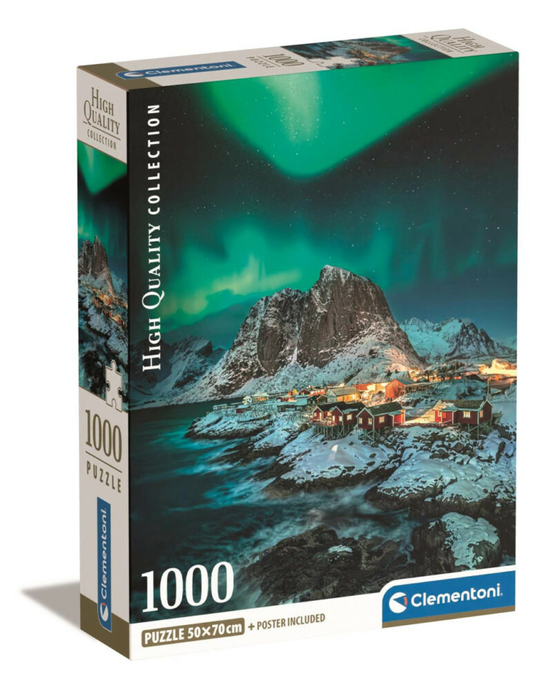 Cities Lofoten Norway Puzzle σε Συμπαγή Συσκευασία 1.000 Τεμαχίων Clementoni 5904114