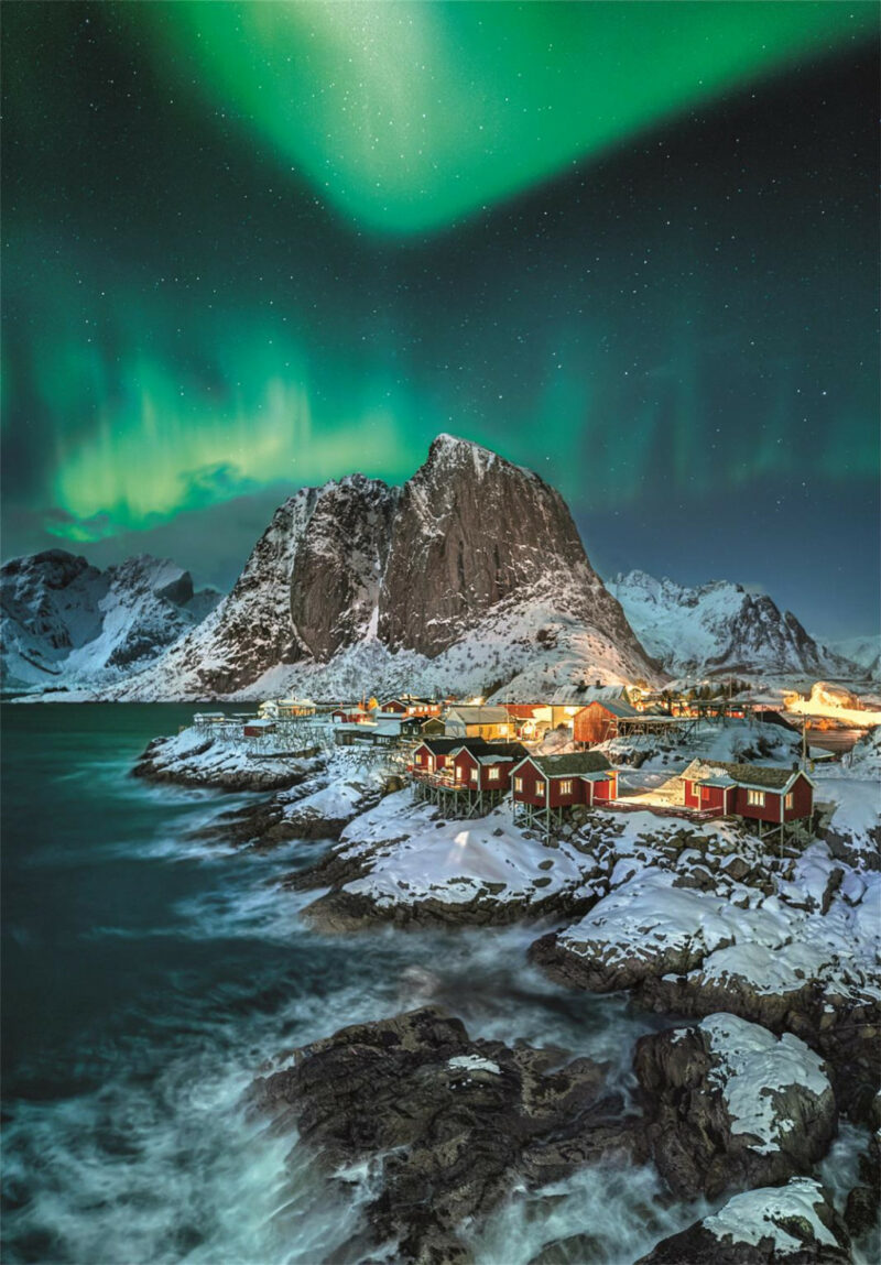 Cities Lofoten Norway Puzzle σε Συμπαγή Συσκευασία 1.000 Τεμαχίων Clementoni 5904116