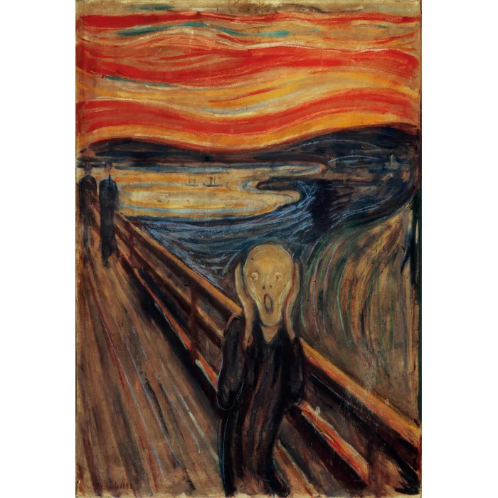 Art Munch The Scream Puzzle σε Συμπαγή Συσκευασία 1.000 Τεμαχίων Clementoni 5893590