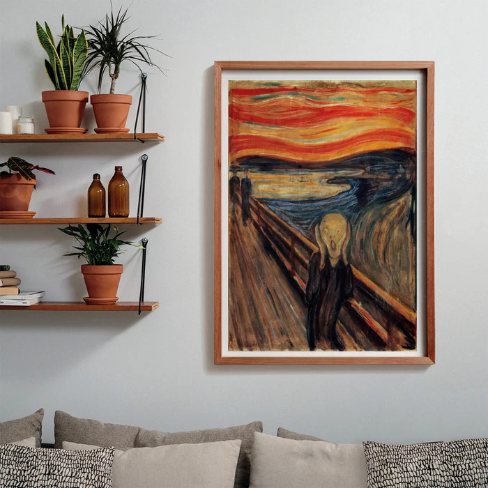 Art Munch The Scream Puzzle σε Συμπαγή Συσκευασία 1.000 Τεμαχίων Clementoni 5893591