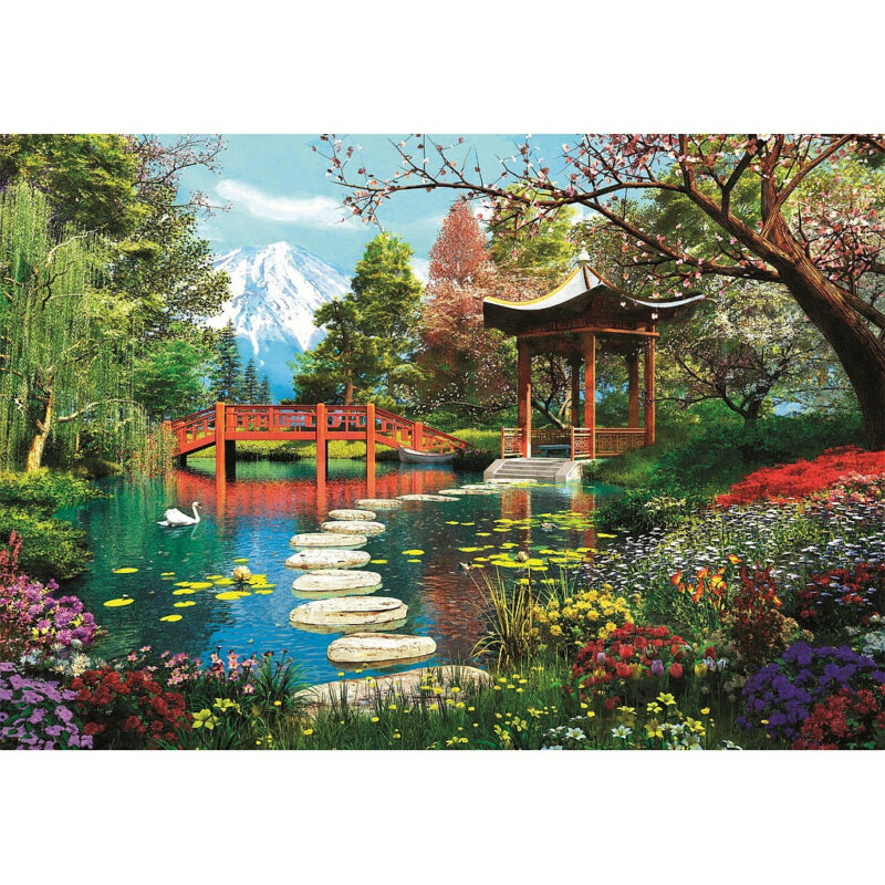 Cities Gardens of Fuji Japanese Παζλ σε Συμπαγή Συσκευασία 1.000 Τεμαχίων Clementoni 6068301