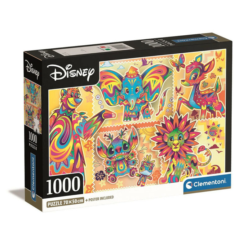 Disney Classics Boho Style Παζλ σε Συμπαγή Συσκευασία 1.000 Τεμαχίων Clementoni 6059237