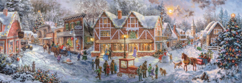 Christmas Getting Ready Πανοραμικό Puzzle 1.000 Τεμαχίων Clementoni 5886910