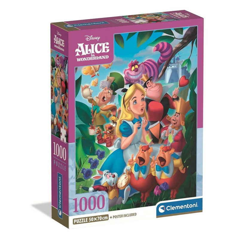 Disney Classics Disney Alice in Wonderland Puzzle σε Συμπαγή Συσκευασία 1.000 Τεμαχίων Clementoni 5894835