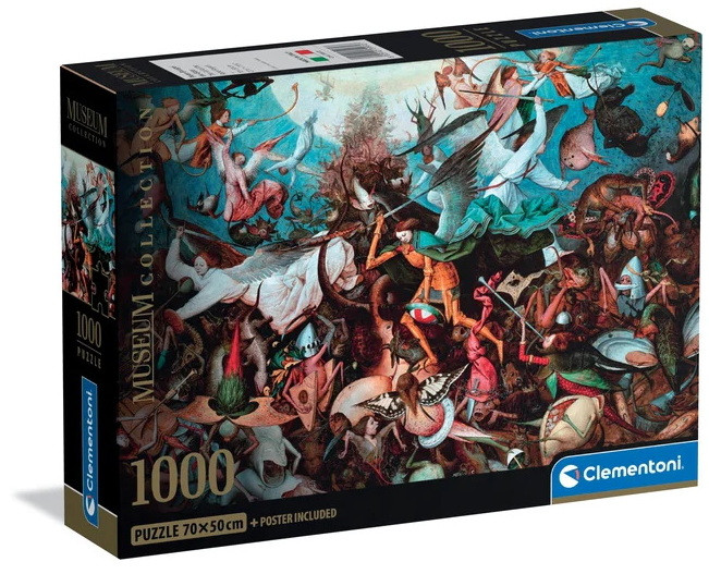 Art Bruegel The Fall of the Rebel Angels Puzzle σε Συμπαγή Συσκευασία 1.000 Τεμαχίων Clementoni 5893586