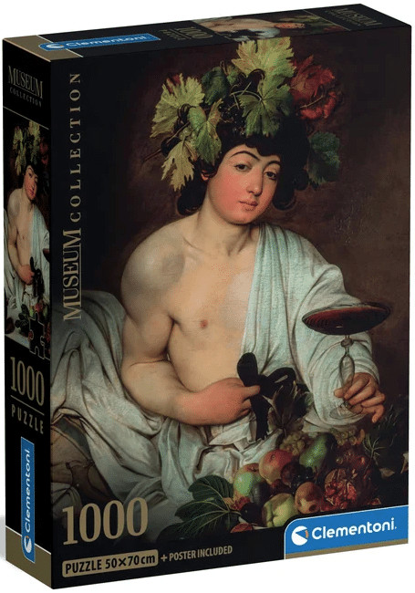 Art Caravaggio Bacchus Puzzle σε Συμπαγή Συσκευασία 1.000 Τεμαχίων Clementoni 5893593