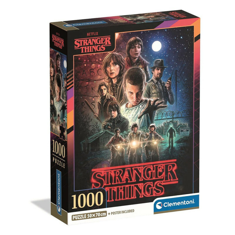 Stranger Things The Beginning Puzzle σε Συμπαγή Συσκευασία 1.000 Τεμαχίων Clementoni 5894870