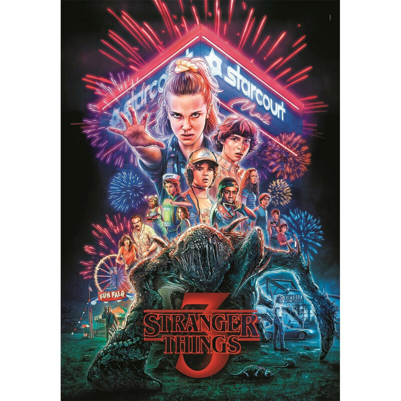 Stranger Things Starcourt Mall Puzzle σε Συμπαγή Συσκευασία 1.000 Τεμαχίων Clementoni 5894868