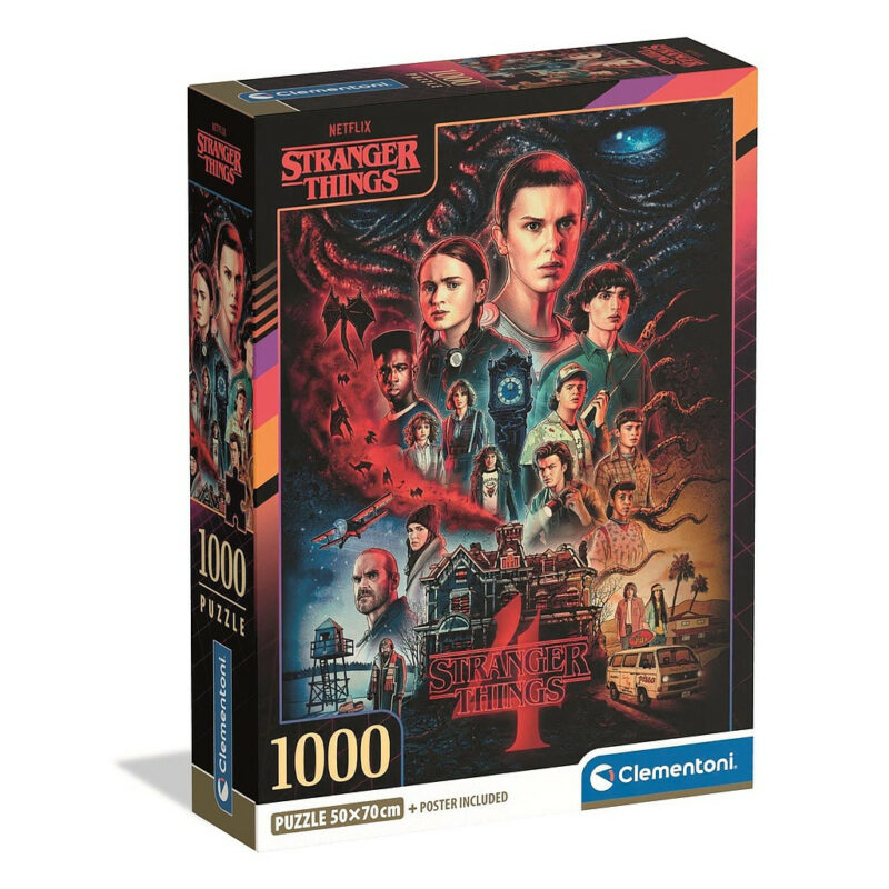 Stranger Things Darkness Rises Puzzle σε Συμπαγή Συσκευασία 1.000 Τεμαχίων Clementoni 5894861