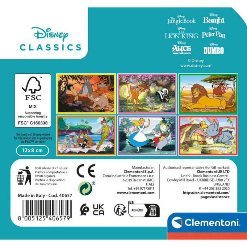 Disney Classics Loveable Stories Σετ Κύβων Ιστοριών 6 Τεμαχίων Clementoni 5883983