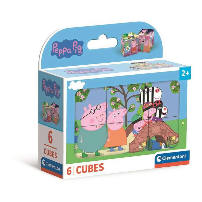 Peppa Pig Duck Pond Σετ Κύβων Ιστοριών 6 Τεμαχίων Clementoni 5886199