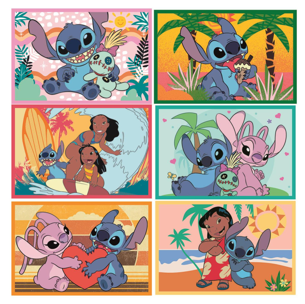 Disney Lilo and Stitch Smile Σετ Κύβων Ιστοριών 6 Τεμαχίων Clementoni
