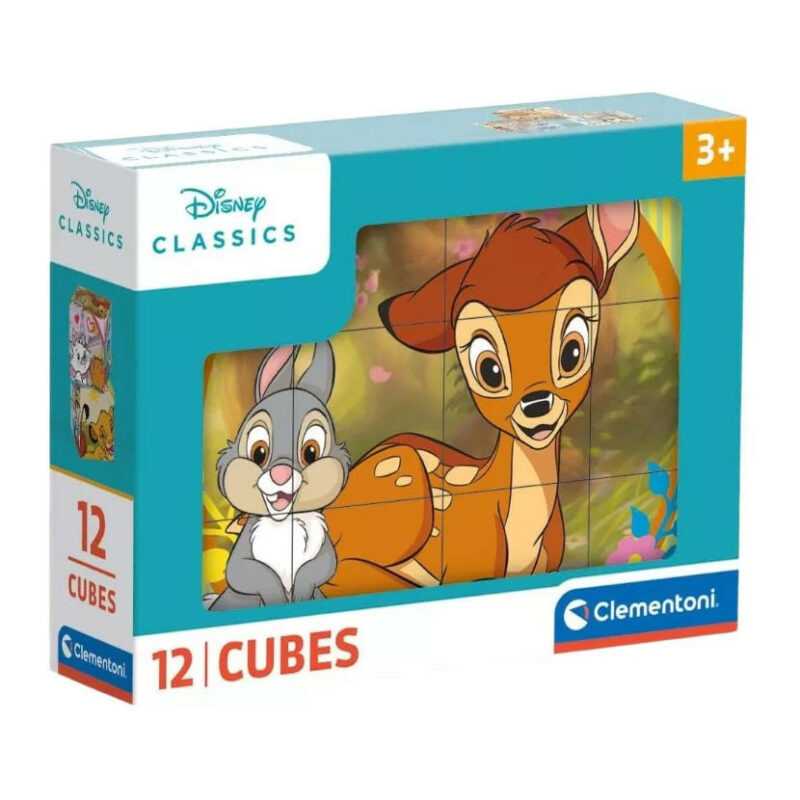 Disney Classics Striped Frame Σετ Κύβων Ιστοριών 12 Τεμαχίων Clementoni 5893434