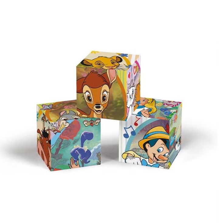 Disney Classics Striped Frame Σετ Κύβων Ιστοριών 12 Τεμαχίων Clementoni 5893435