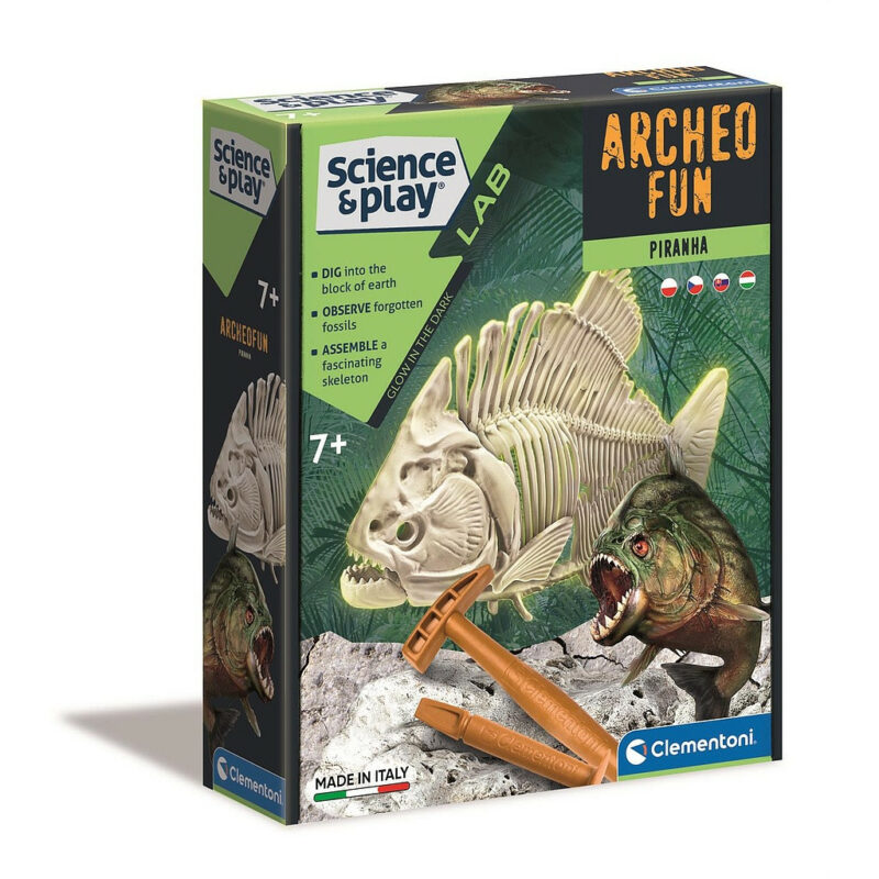 Animals Archeo Fun Illuminating Piranha Σετ Αρχαιολογίας Clementoni 5886212