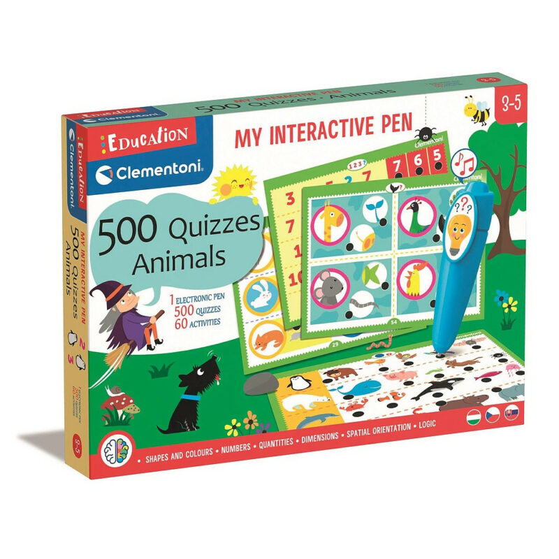 Animals Education Διαδραστικό Στυλό Ανάπτυξης Δεξιοτήτων Παιχνίδι με 500 Quizzes Clementoni 5893763