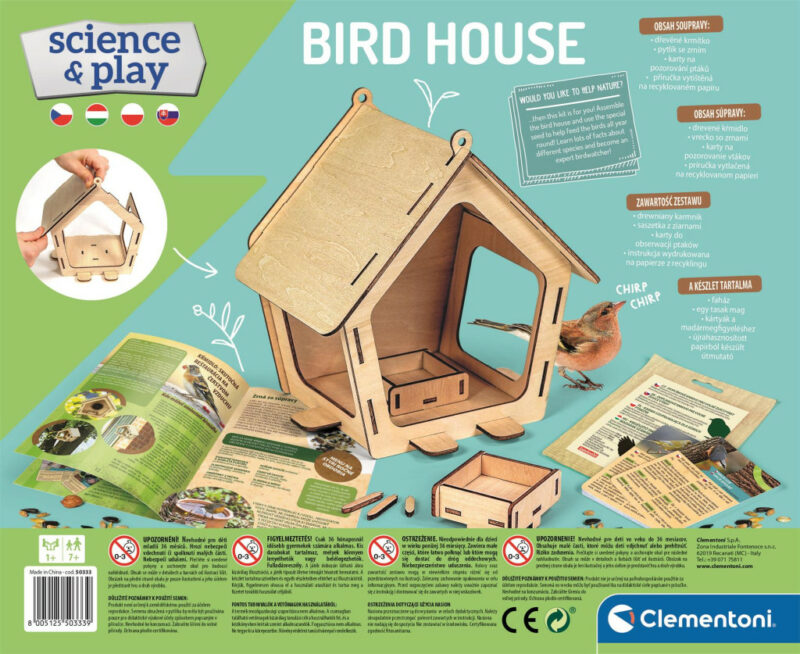 Colour Ornithologist Birdhouse Σετ Κατασκευής Clementoni 5893824