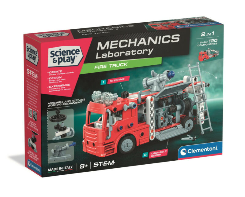 Vehicle Mechanics Fire Φορτηγό 2-in-1 Construction Παιχνίδι Clementoni 5886209