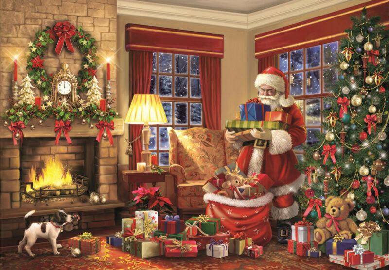 Christmas Santa’s Gift Puzzle 1.000 Τεμαχίων Clementoni 5891449