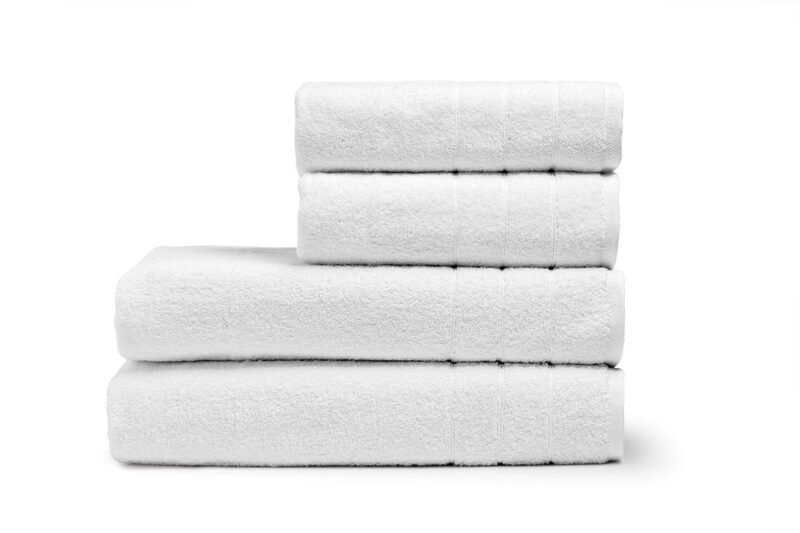 Πετσέτα Μπάνιου Ξενοδοχείου Crystal 3lines 600gsm 100% Cotton 80x150 Λευκό Beauty Home