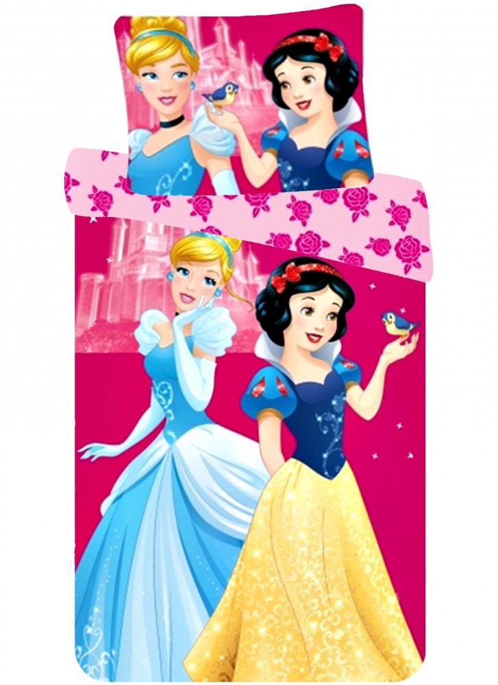 Disney Princess Kind Βρεφικό Βαμβακερό Σετ Παπλωματοθήκης 2 Τεμαχίων 90×140 και 40×55 cm 5879480