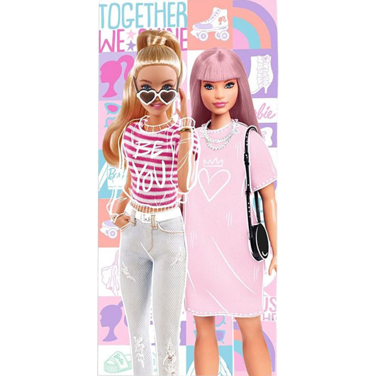 Barbie Together Πετσέτα Μπάνιου & Θαλάσσης 75% Βαμβάκι και 25% microfiber 70×140 cm 5879825