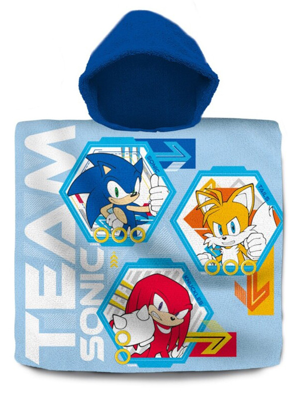 Sonic the Hedgehog Team Sonic the Hedgehog Πετσέτα θαλάσσης πόντσο 60×120 cm 5873774