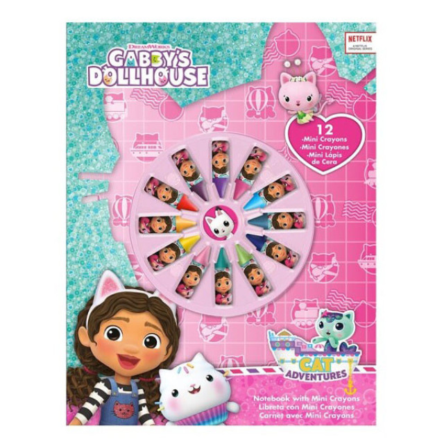Gabby’s Dollhouse Smoothie Land Παιδικό Σημειωματάριο A4 με 12 Κηρομπογιές 21 5882863