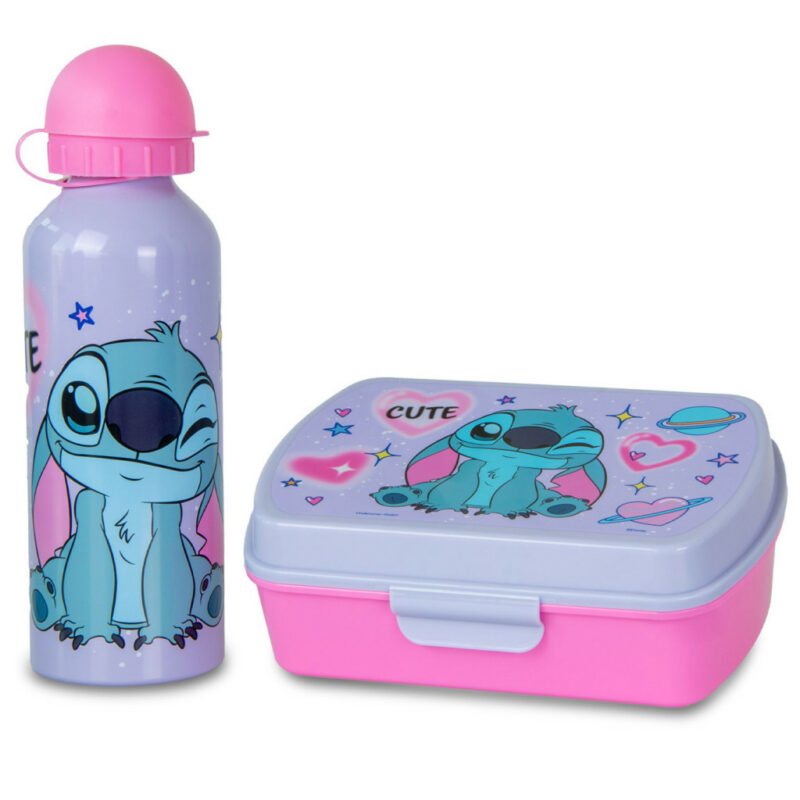 Disney Lilo & Stitch This World Σετ Φαγητοδοχείου και Αλουμινένιου Παγουριού 500 ml 5894153