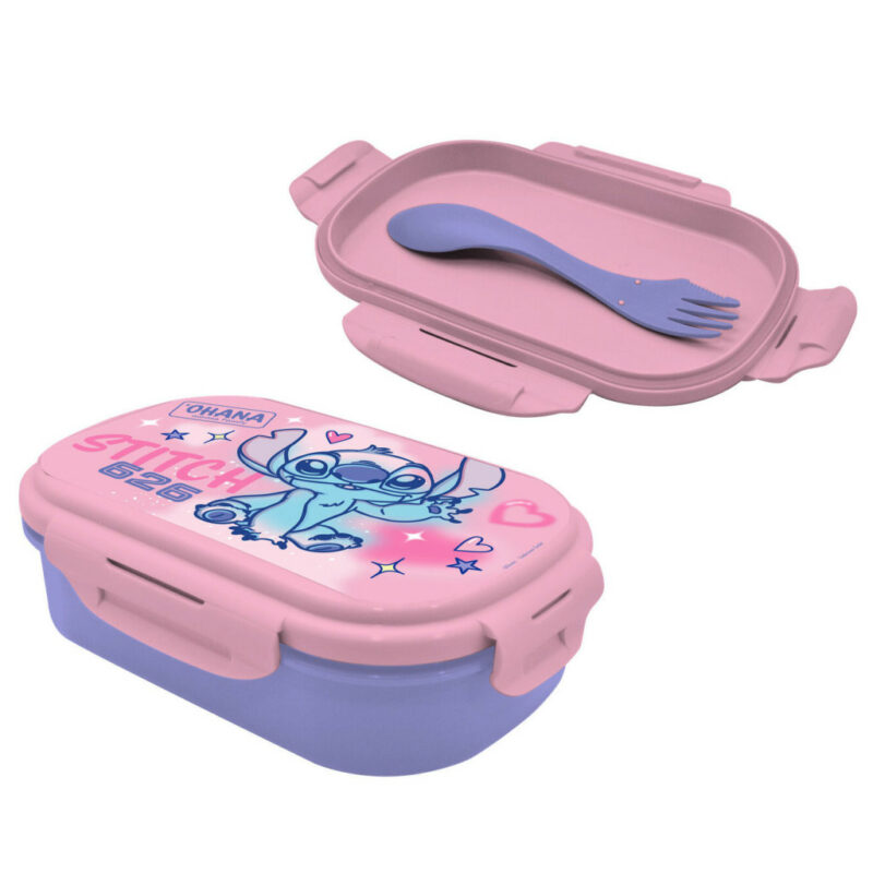 Disney Lilo & Stitch This World Σετ Φαγητοδοχείου και Παιδικών Μαχαιροπίρουνων 21×14×6 cm 5894192