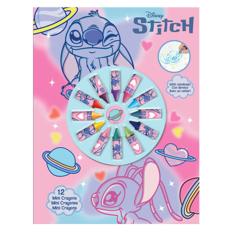 Disney Lilo & Stitch This World Παιδικό Σημειωματάριο A4 με 12 Κηρομπογιές 21 5894179