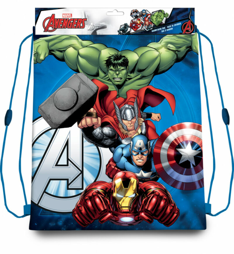 Avengers Hero Team Παιδικό Αθλητικό Σακίδιο Πλάτης με Κορδόνια 40×30 cm 5895373