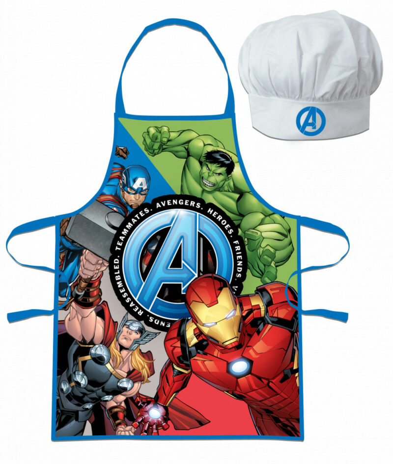 Avengers Teammates kids’ Παιδικό Σετ Ποδιάς Μαγειρικής 2 Τεμαχίων Μεγέθη 3 έως 8 ετών 5897717