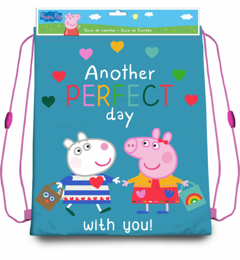 Peppa Pig Παιδικό Αθλητικό Σακίδιο Πλάτης με Κορδόνια 40×30 cm 5895475
