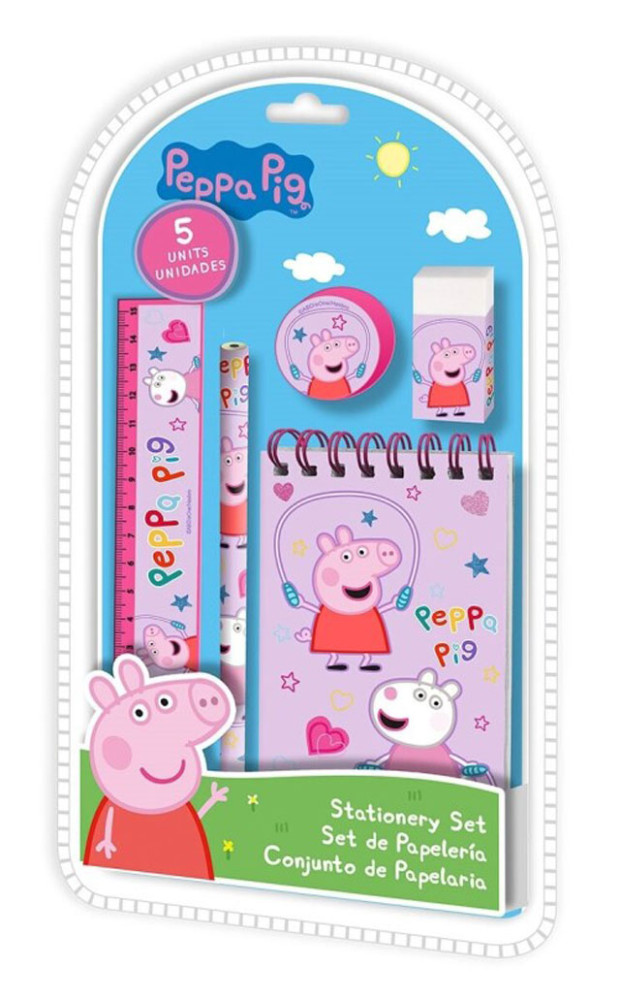 Peppa Pig Jump Rope Σετ Σχολικών Ειδών 5 Τεμαχίων 5893222