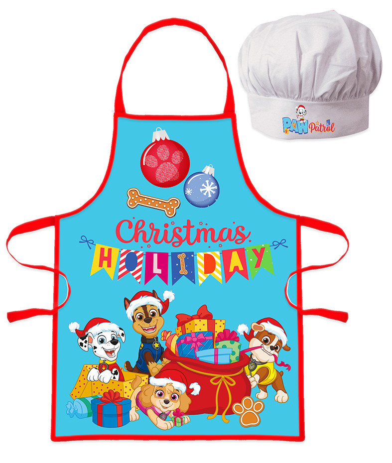Paw Patrol Holiday Christmas Παιδικό Σετ Ποδιάς Μαγειρικής 2 Τεμαχίων Μεγέθη 3 έως 8 ετών 5897811