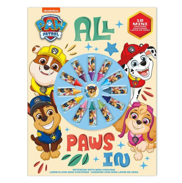 Paw Patrol Future Leader Παιδικό Σημειωματάριο A4 με 12 Κηρομπογιές 21 5882932