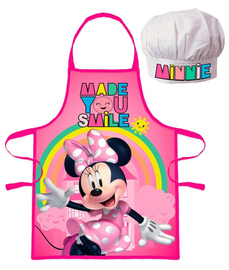 Disney Minnie Smile Παιδικό Σετ Ποδιάς Μαγειρικής 2 Τεμαχίων Μεγέθη 3 έως 8 ετών 5897771