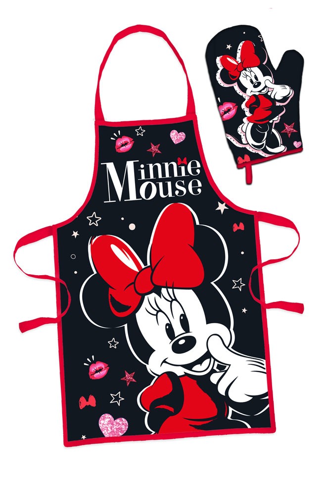 Disney Minnie Smooch Women’s Παιδικό Σετ Ποδιάς Μαγειρικής 2 Τεμαχίων Μεγέθη 3 έως 8 ετών 67×78 cm 5897774