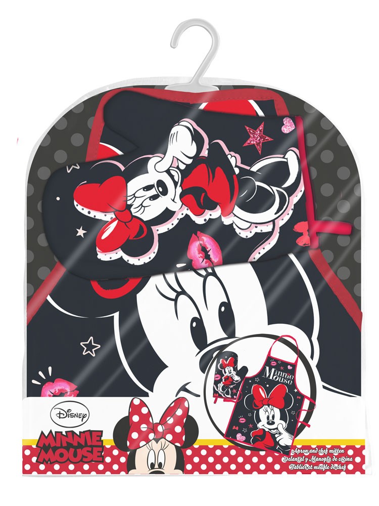 Disney Minnie Smooch Women’s Παιδικό Σετ Ποδιάς Μαγειρικής 2 Τεμαχίων Μεγέθη 3 έως 8 ετών 67×78 cm 5897776