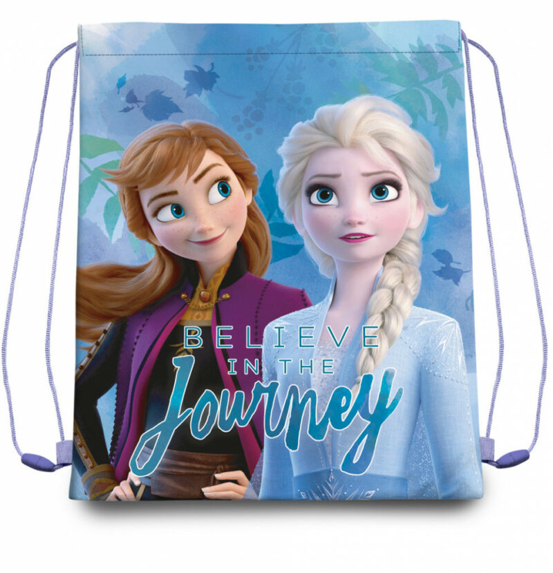 Disney Frozen Journey Παιδικό Αθλητικό Σακίδιο Πλάτης με Κορδόνια 40×30 cm 5895381